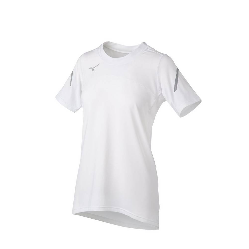 Womens Mizuno Techno VII Short Sleeve Jersey White Philippines (ZSKQCY643)